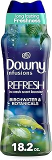 Downy Infusions In-Wash Laundry Scent Booster Beads, REFRESH, Botanical Florals and Birch Water, 18.2 oz