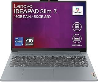 لينوفو لابتوب ايديا باد سليم 3 15IRH8 | 15.6 انش FHD انتل كور i7-13620H 16GB RAM 512GB SSD | كاميرا صوت دولبي FHD 1080p | ويندوز 11 هوم رمادي اركتيك