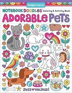 Notebook Doodles Adorable Pets: Coloring & Activity Book