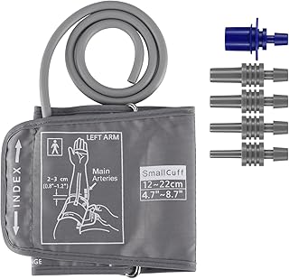 سوار معصم صغير لضغط الدم من اوكتي مقاس 4.7-9 انش (12-22 سم)، متوافق مع شاشات ضغط الدم الاخرى، سوار معصم بديل للاذرع الصغيرة للاطفال والنساء (يتضمن سوار بي بي)