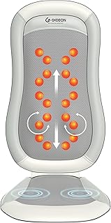 جيهدون جهاز تدليك الظهر والكتف والرقبة من شياتسو - وسادة كرسي علاجية لتدليك الانسجة العميقة مع حرارة