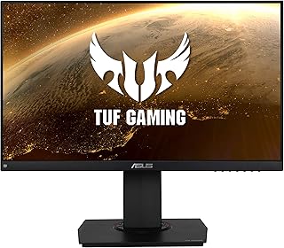 شاشة العاب TUF VG249Q من اسوس مقاس 23.8 انش و144 Hz FHD ـ (1920 × 1080) IPS ـ 1 ميلي ثانية مع تقنية فري سينك وتقنية ELMB، وحماية العين، مزودة بمنفذ عرض HDMI وD-ساب، أسود , LCD