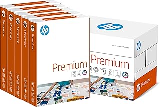 HP ورق فاخر مقاس A4 90 غرام لكل متر مربع - صندوق من 5 رزم (5 × 500 ورقة)، CHP852 BOX، ابيض