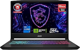 لابتوب الالعاب كاتانا 144 هرتز بشاشة 15 15.6 انش FHD من ام اس اي: انتل كور i7-13620H، RTX 4070، 16GB DDR5، ذاكرة مستديمة 1 تيرا SSD، ثاندربولت 4، كولر بوست 5، ويندوز 11 هوم: اسود B13VGK-484US