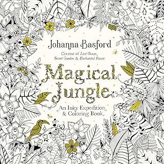 Random House Books for Young Readers Magical Jungle: An Inky Expedition and Coloring Adults