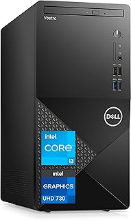 ديل كمبيوتر مكتبي فوسترو 3910 معالج انتل رباعي النواة الجيل 12 16GB DDR4 RAM 256GB SSD + 1TB HDD بطاقة رسومات UHD 730 WiFi 6 DVD RW منفذ عرض HDMI ويندوز 11 برو