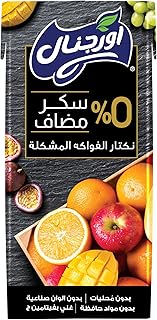 نكتار فواكه مشكلة من اورجنال، 200 × 18 - لا يحتوي على ألوان صناعية أو مواد حافظة أو سكر - (15+3)