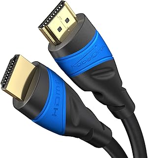 كيبل HDMI 8K / 4K – 15 قدم – مع حماية ايه اي اس – مصمم في المانيا (يدعم جميع اجهزة HDMI مثل PS5 وXbox وسويتش – 8K@60Hz و4K عند 120Hz وسلك HDMI عالي السرعة مع ايثرنت، اسود) من كيبل دايركت