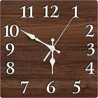 astylishome Kitchen Clocks Wall 30cm Clock Modern Style Decorative Clock for Dinning Living Room Antique Country Home Decor Silent Non Ticking Battery Operated 0609