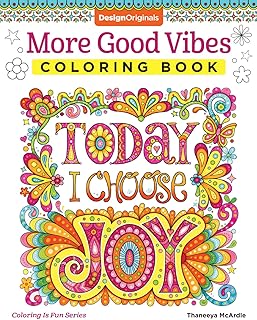 More Good Vibes Coloring Book