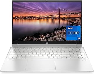 HP لابتوب بافليون 15 انش معالج انتل كور i7-1255U بطاقة رسومات ايريس اكس اي ذاكرة رام 16 جيجا هارد SSD 512 ويندوز 11 برو 15-eg2025nr الومنيوم فضي طبيعي