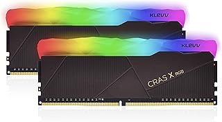 كليف ذاكرة RAM DDR4 للالعاب من كراس اكس RGB 32GB (2×16GB) UDIMM PC4-28800 3600MHz CL18 اس كيه هاينكس رقائق 288 دبوس (KD4AGU880-36A180X)، كراس اكس ار جي بي