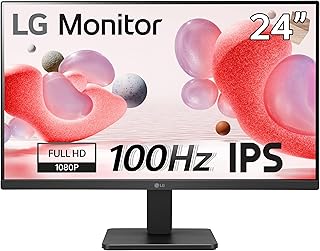 شاشة 24MR400 - B 24 بوصة من ال جي الكترونيكس FHD 1080 بكسل 100 هرتز 5 مللي ثانية تي لوحة IPS AMD فري سينك توفير ذكي للطاقة مضادة للتوهج HDMI أسود غير لامع LCD 1920 x