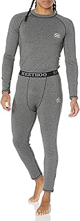 MeetHoo Men's Compression Base Layers Long Johns Winter Gear with Fleece Lined for Skiing