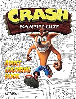 Crash Bandicoot Adult Coloring Book