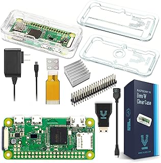 مجموعة المبتدئين الاساسية من راسبيري باي زيرو دبليو- اصدار حافظة شفافة - تتضمن بي زيرو دبليو - مزود طاقة وحافظة شفافة فاخرة