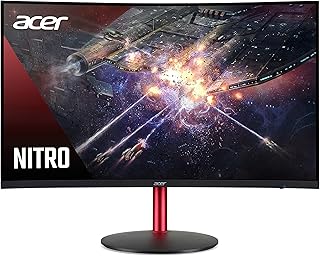 ايسر شاشة العاب اكس زد 322QU بمييفكس 31.5 انش WQHD 165Hz HDMI DP فري سينك HDR400 LED منحنية أسود