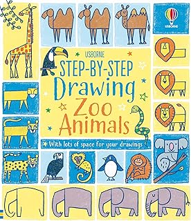 Usborne Step-by-step Drawing Zoo Animals