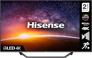 هايسينس تلفزيون ذكي 55A7GQTUK QLED 55 بوصة 4K UHD دولبي فيجن HDR معدل تحديث 60Hz مع يوتيوب ونتفليكس فري فيو بلاي واليكسا مدمج وبلوتوث معتمد من تي يو في (جديد 2021)، ازرق