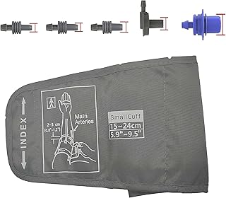 سوار معصم لضغط الدم للاطفال والنساء - سوار معصم بي بي صغير للاطفال (محيط الذراع 5.9-9.5 انش)، متوافق مع معظم الشاشات - سوار بديل مع 5 موصلات