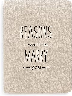 Reasons I Want to Marry You Journal Notebook - Love Letter Wedding Book Gift for Husband or Groom to Bride, Engagement or Proposal Gifts - 40 Blank Pages (20 Sheets) 6 x 4.5-inches